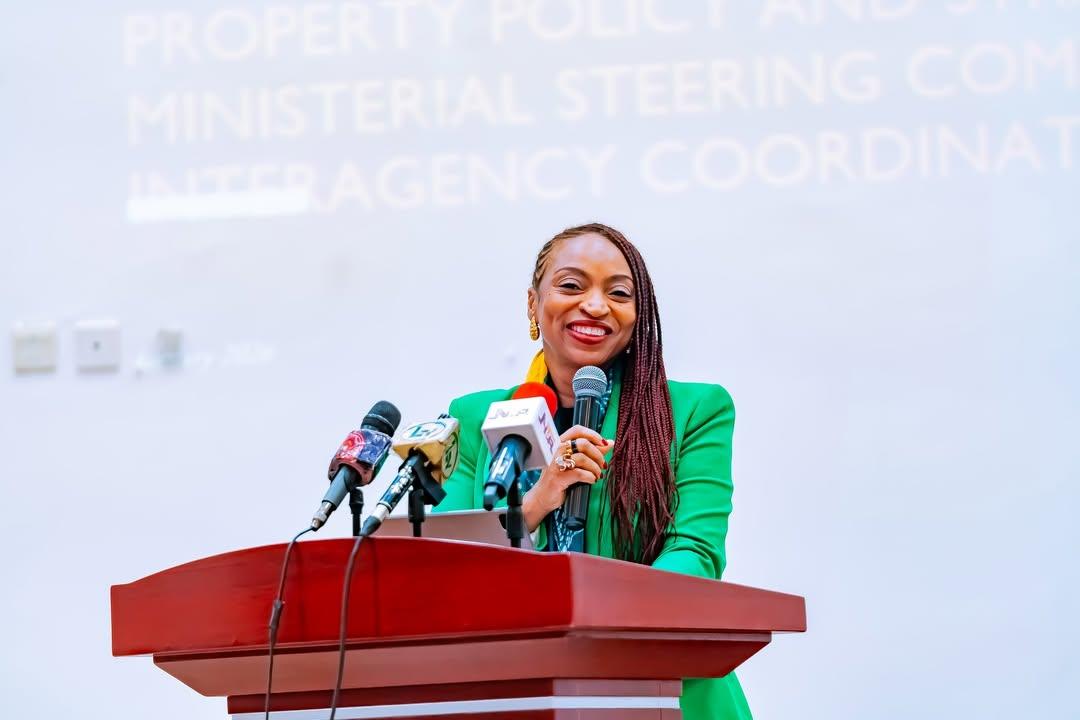 Minister Doris Uzoka-Anite speaking at the launch of the FMITI and RwandAir AfCFTA cargo corridor